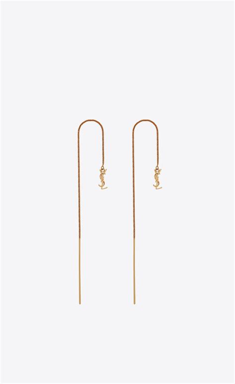 ysl thread earrings|ysl earrings dupe.